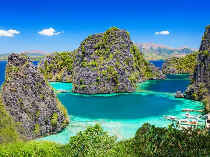 Blue lagoon, Coron, Philippines