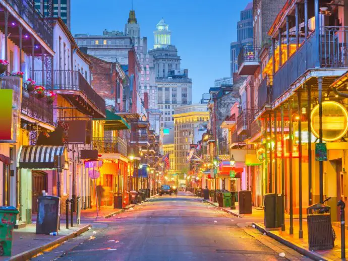 Bourbon Street in New Orleans