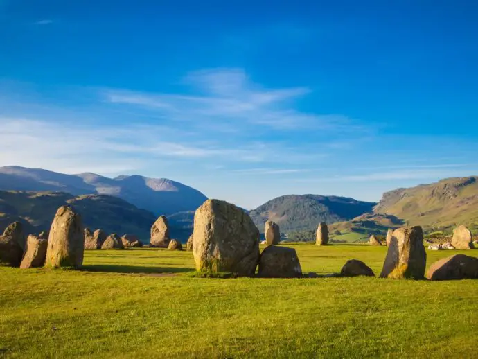 Castlerigg Stone Circle near Keswick in the Lake District