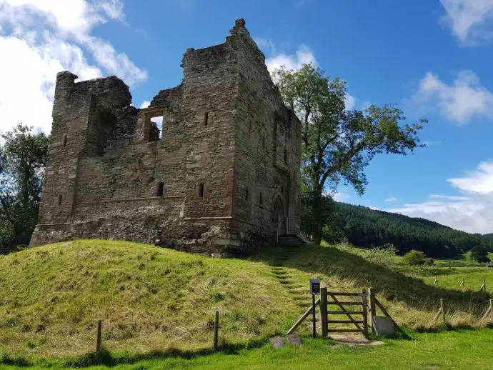 Hopton Castle ruins in Shropshire