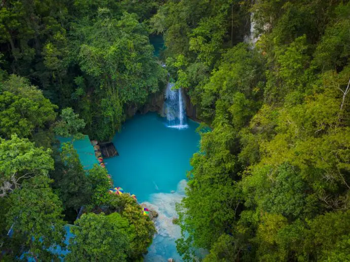 Kawasan Falls in Cebu, Philippines