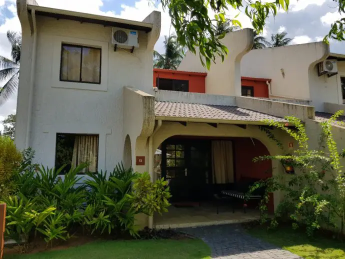 Omali Lodge accommodation blocks on Sao Tome