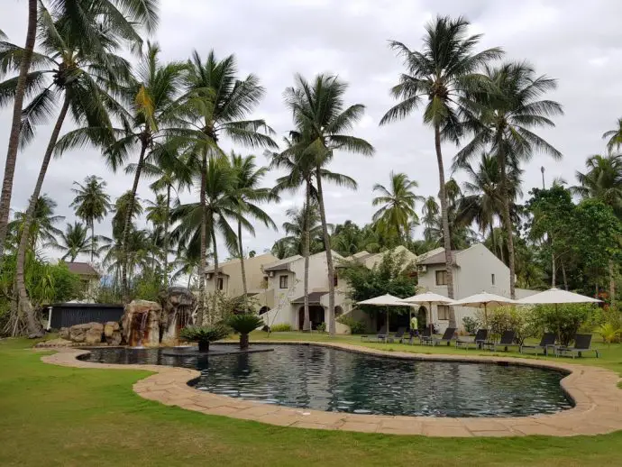 Swimming pool at Omali Lodge on Sao Tome