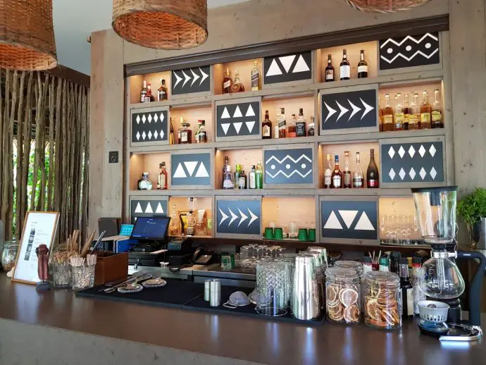 The bar at Sundy Praia - Review of Sundy Praia Luxury Beach Lodge on Principe