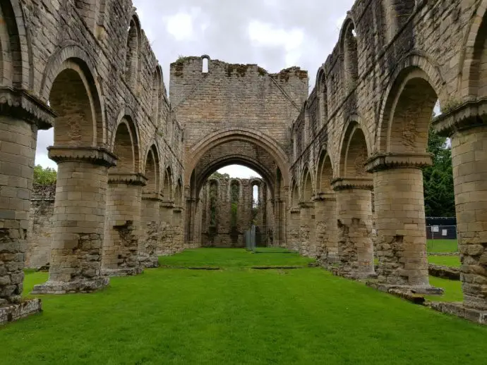 Inside Buildwas Abbey