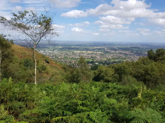 View of Malvern from Worcestershire Beacon