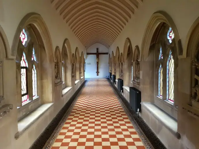 Corridor at Stanbrook Abbey Hotel