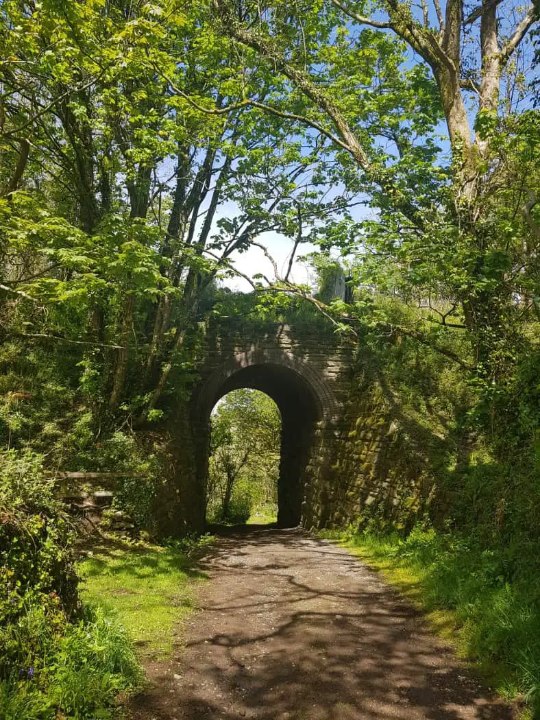 Old bridge on walk from Wrinklers Wood to Mithian in Cornwall