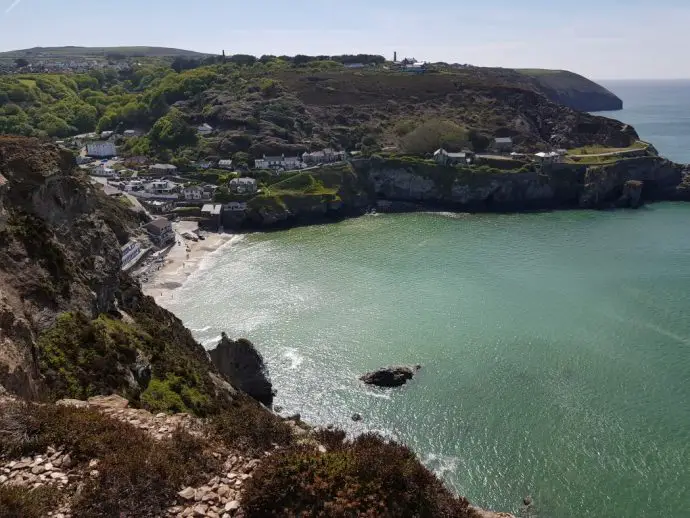 Trevaunance Cove near St Agnes in Cornwall