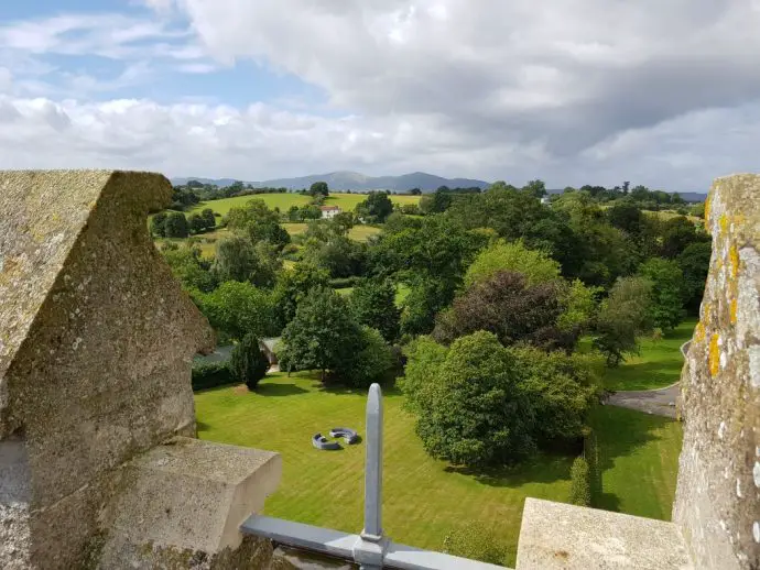 View of the Malverns from Stanbrook Abbey Hotel Review