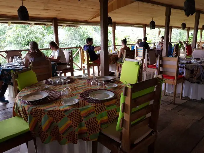 Sao Tome day trip - lunch at Roca Sao Joao dos Angolares