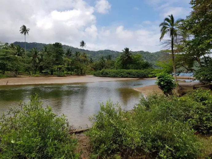 Malanza river in Sao Tome
