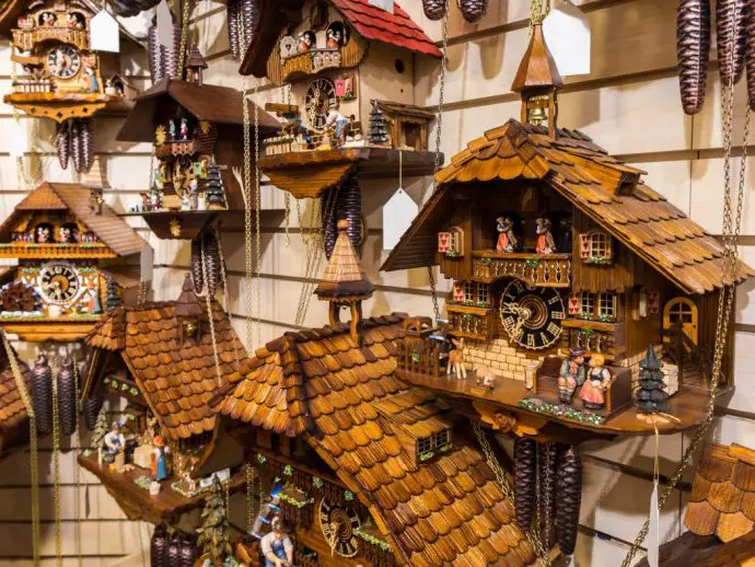 Cuckoo clocks in the Black Forest