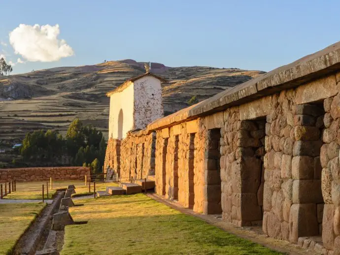 Chinchero archaeological site in Peru