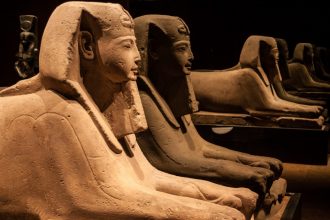 Egyptian Sphinx in the Cairo Museum