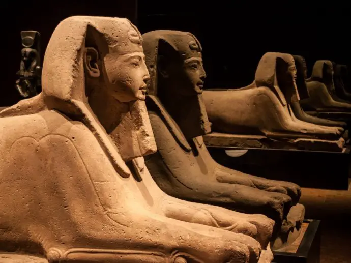 Egyptian Sphinx in the Cairo Museum