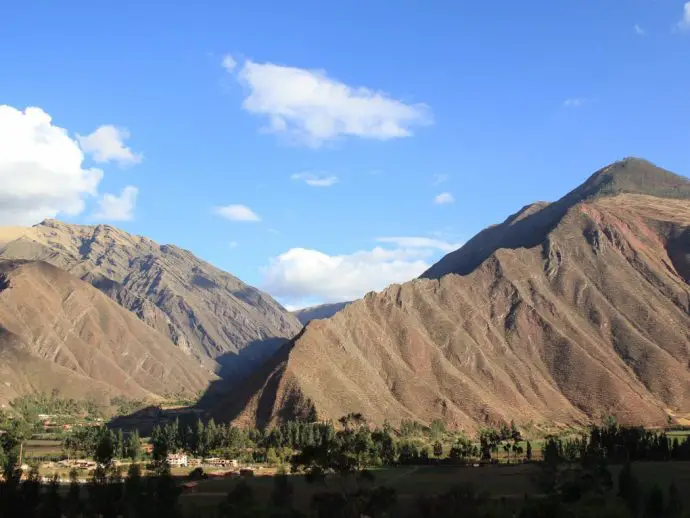 End of the Chinchero to Urquillos hike in the Sacred Valley, Peru