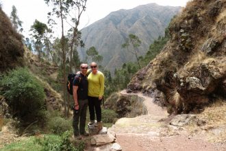 On the Chinchero to Urquillos hike in Peru