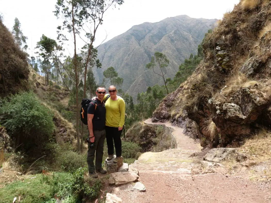 On the Chinchero to Urquillos hike in Peru