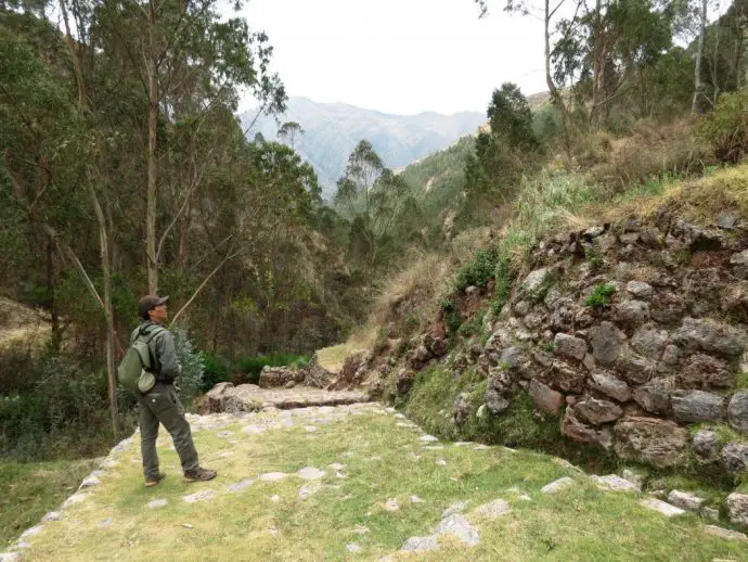 Our Inkaterra guide on the Chinchero to Urquillos hike in Peru