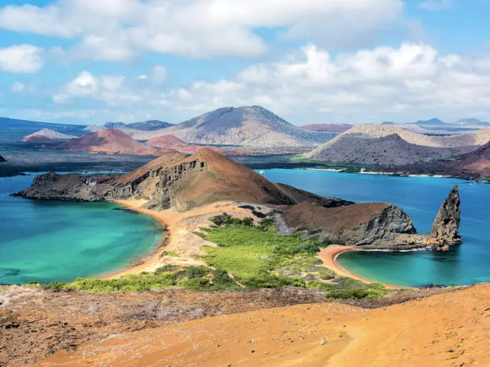 View from Bartolome Island in the Galapagos, Ecuador