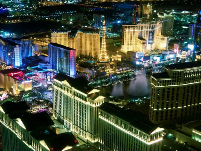 Las Vegas illuminated at night