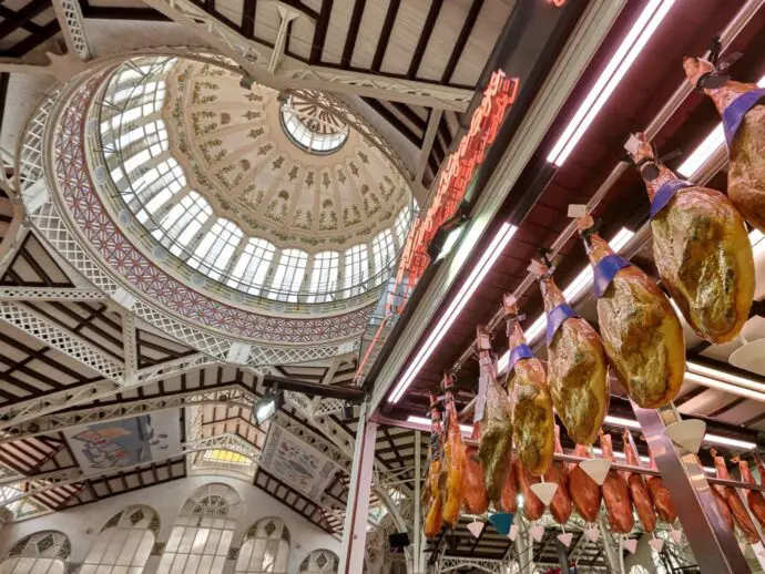 Inside Valencia Central Market