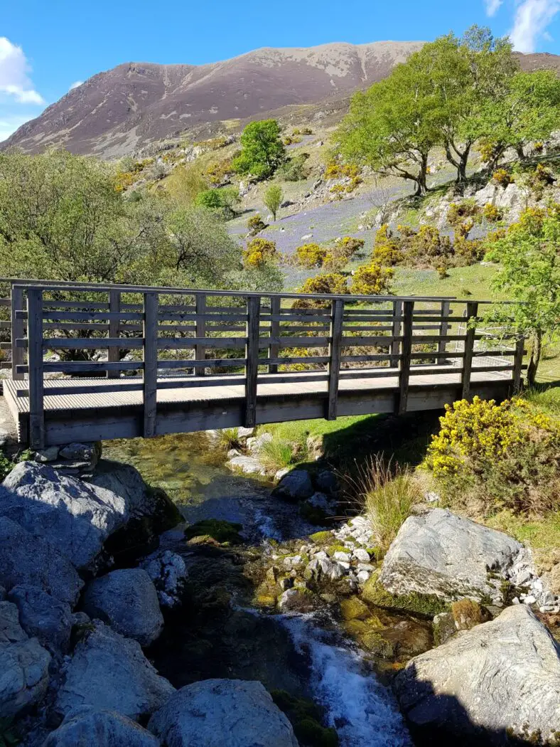 The footbridge over Squat Beck in Rannerdale