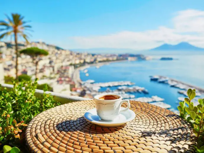 Coffee in Naples, Italy