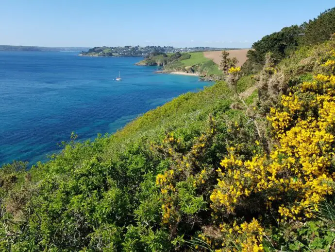 Coastal views at St Anthony Head in Cornwall