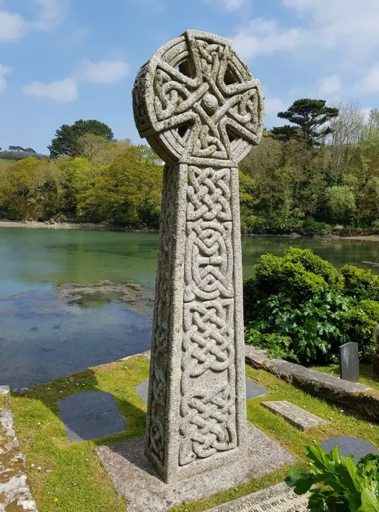 Monument at St Just in Roseland Church in Cornwall