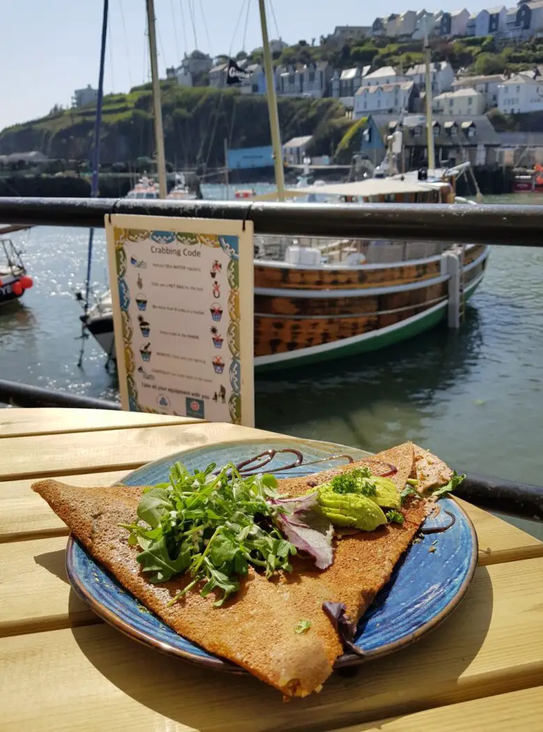 Vegan galette from She Sells Mevagissey in Cornwall