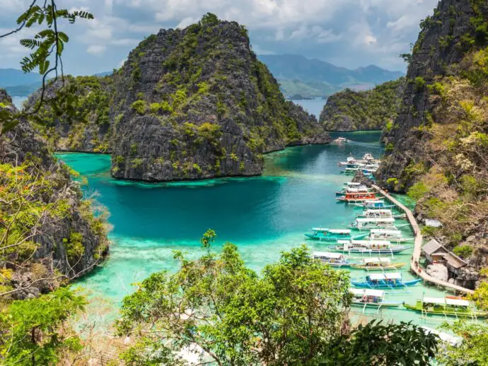 Kayangan Lake on Coron in the Philippines