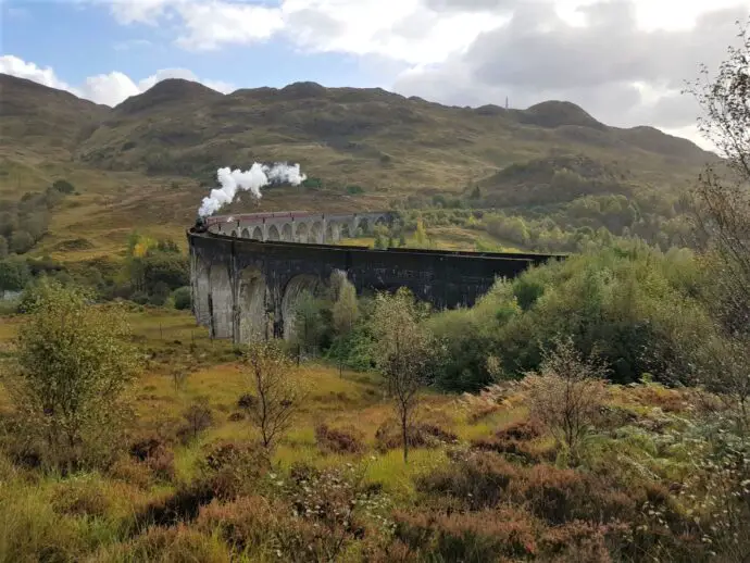 Jacobite Steam Train on the Glenfinnan Viaduct