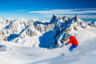 Skiing in Chamonix