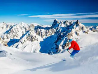 Skiing in Chamonix