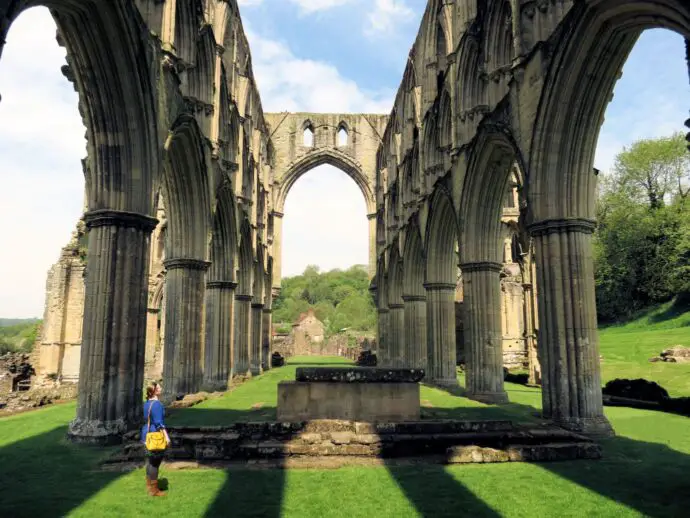 Rievaulx Abbey in the North Yorkshire Moors