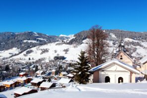 Mountain village of Megeve, France