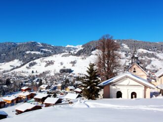 Mountain village of Megeve, France