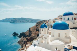 Santorini island in Greece