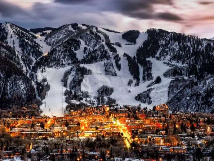 Aspen ski resort in Colorado