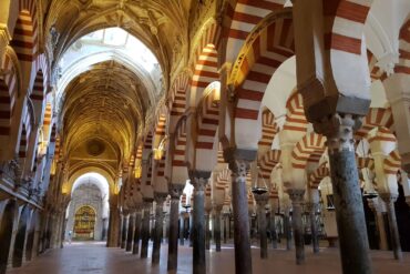 Great Hall in the Mezquita Cathedral in Cordoba