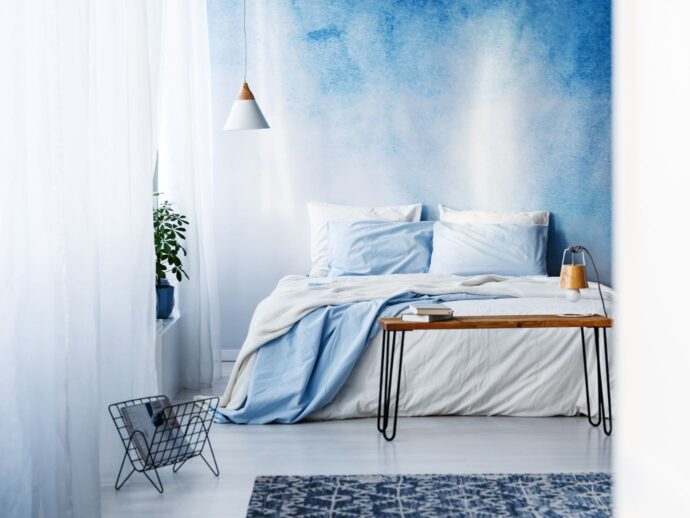 Blue bedroom