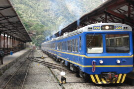 Peru Rail train to Aguas Calientes
