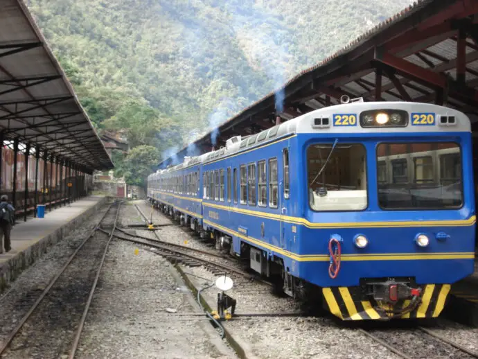 Peru Rail train to Aguas Calientes