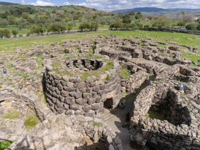 Nuraghe Su Nuraxi in Barumini in Sardinia