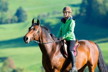 Horse riding girl