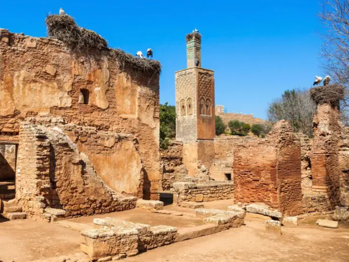 Chellah ruins in Rabat
