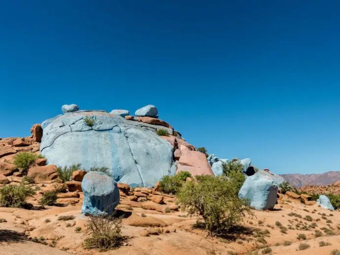 Painted Rocks near Tafraoute, Morocco