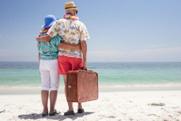 Senior couple at the beach